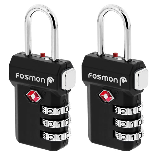 Fosmon TSA-Approved Luggage Lock – Secure Travel Combo Lock for Suitcases & Bags